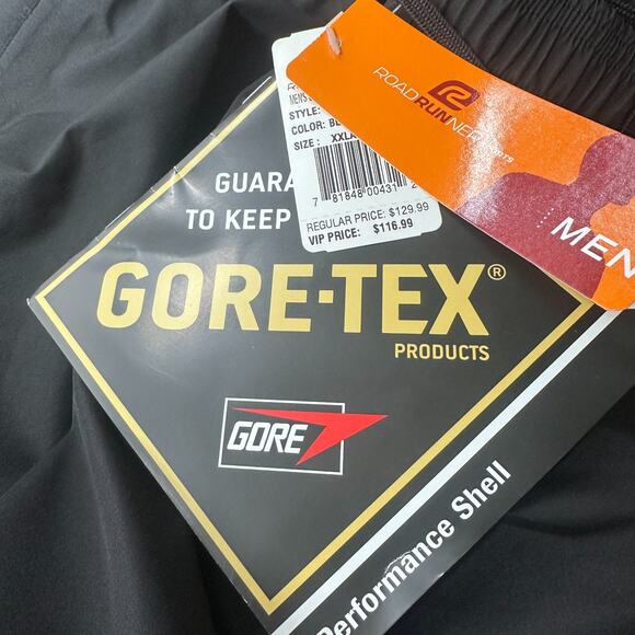 Roadrunner Gore-Tex Storm Pant Men’s 2XL XXL Black Ankle Zip Performance New - Picture 6 of 12